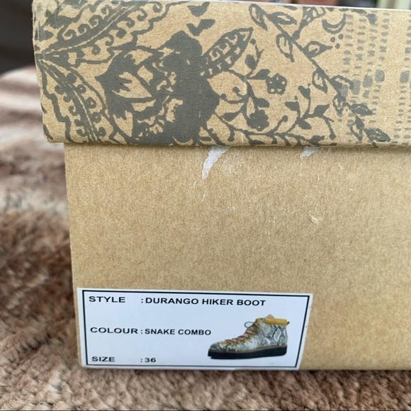 Free People Collection Durango Hiker Boots Snake Combo - Picture 12 of 13